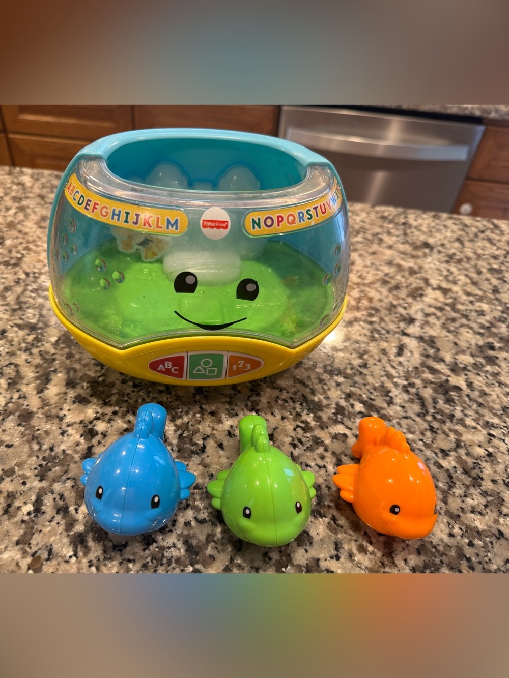 Fisher-Price Colorful Learning Fish Toy - Blue/Green/Orange/Yellow